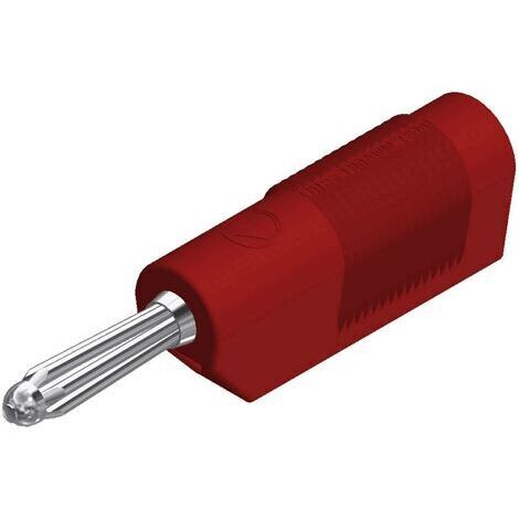 Fiche banane mâle Ø de la broche: 4 mm SKS Hirschmann BSB 20 K 930729101 rouge 1 pc(s) D29932 (1/4)