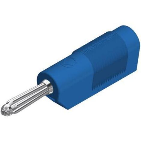 Fiche banane mâle Ø de la broche: 4 mm SKS Hirschmann BSB 20 K 930729102 bleu 1 pc(s) D29966 (1/2)
