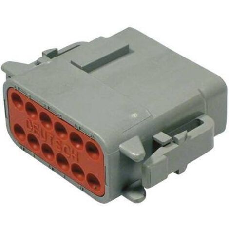 TE Connectivity DTM 06-12 SA Cosse cylindrique mâle mâle, droit Nombre total de pôles: 12 Série (con (1/2)