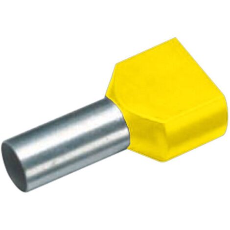 Embout double d'extrémité de câble Cimco 18 2418 4 mm² x 12 mm partiellement isolé orange 100 pc(s) (1/2)