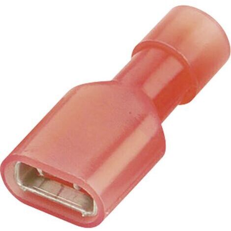 Cosse clip 6.3 mm x 0.8 mm Vogt Verbindungstechnik 3963S 180 ° entièrement isolé rouge 1 pc(s) D28624 (1/4)