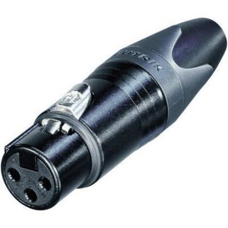 XLR femelle, droit Neutrik NC3FXX-BAG Nombre de pôles: 3 noir 1 pc(s) D28020 (1/2)