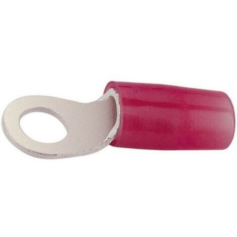 Vogt Verbindungstechnik 3613A Cosse à oeillet Section max.=1 mm² Ø du trou=6.5 mm partiellement isolé rouge 1 pc(s) D24512 (1/4)