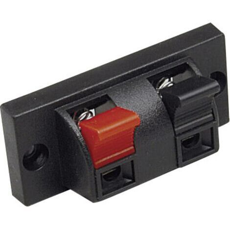 Fiche haut-parleur embase femelle, verticale BKL Electronic 0205025 Nombre de pôles: 2 noir 1 pc(s) D24449 (1/3)