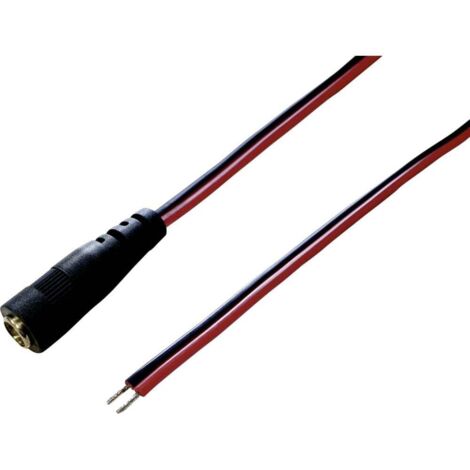 Câble de raccordement basse tension BKL Electronic 072062 DC femelle - extrémité(s) ouverte(s) 5.5 mm 2.1 mm 2.1 mm 2.00 m 1 pc(s) D26185 (1/2)