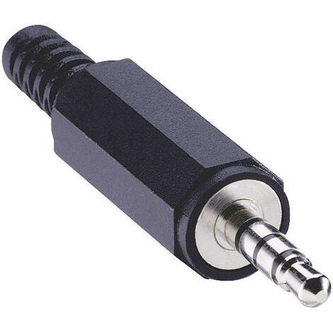 Jack 3.5 mm mâle, droit Lumberg 1532 02 Nombre de pôles: 4 stéréo noir 1 pc(s) D26688 (1/4)