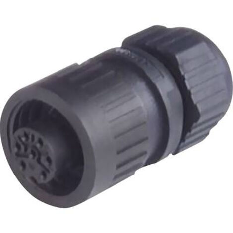 Cosse cylindrique mâle Série (connecteur rond): CA Hirschmann CA 6 LD 934 127-100-1 femelle, droit Nombre total de pôles: 6 + PE 1 pc(s) D20284
