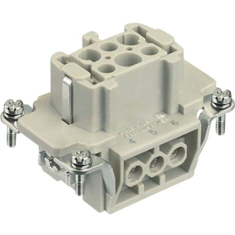 HARTING 09330062701 Insert femelle Han® E 6 + PE raccord à vis 1 pc(s) D19188 (1/3)