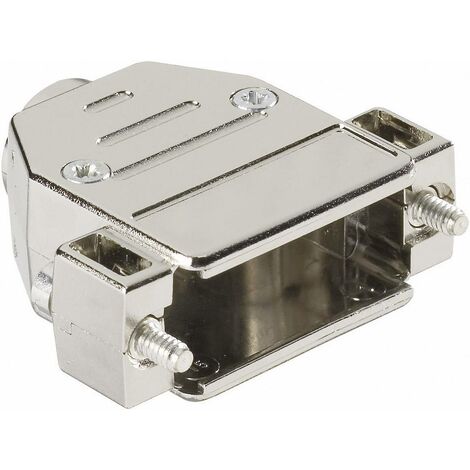 Capot SUB-D 9 pôles HARTING 09670090443 plastique, métallisé 180 ° argent 1 pc(s) D15580 (1/3)