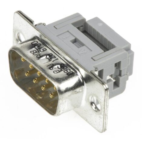 Embase SUB-D mâle 9 pôles HARTING 09661286700 180 ° autodénudant 1 pc(s) D15207 (1/3)