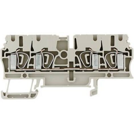 Bloc de jonction de passage Weidmüller ZDU 2.5/4AN 1608570000-1 beige foncé 1 pc(s) D15629 (1/2)