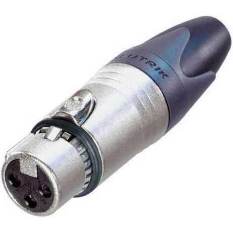 XLR femelle, droit Neutrik NC3FXX-EMC Nombre de pôles: 3 argent 1 pc(s) (1/2)