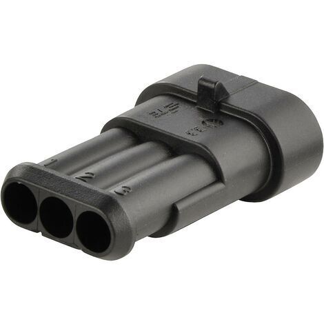 Boîtier pour contacts mâles série AMP-Superseal 1.5mm TE Connectivity 282105-1 Nbr total de pôles 3 Pas: 6 mm 1 pc(s) D10446 (1/5)