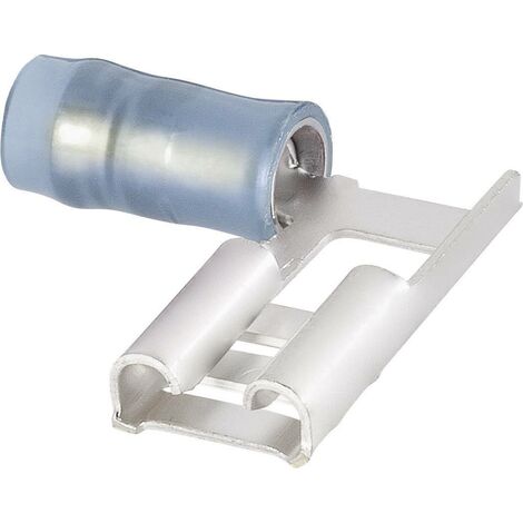 Cosse électrique 1566661 6.3 mm x 0.8 mm – Coudée 90 ° – Partiellement isolée bleu – Section 1 à 2.5 mm² – Pour connexions fiables – Te Connectivity - BLEU 1 PC