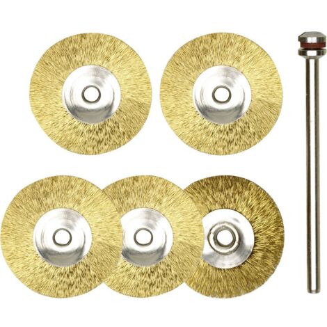 Set de 5 brosses rondes en Laiton Proxxon Micromot 28962 (1/2)