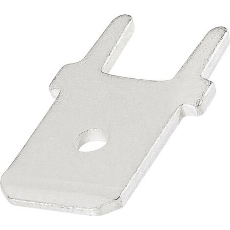 Languette 6.3 x 0.8 mm TE Connectivity 726386-2 à souder sur circuits imprimés 180 ° non isolé métal 1 pc(s) C76156
