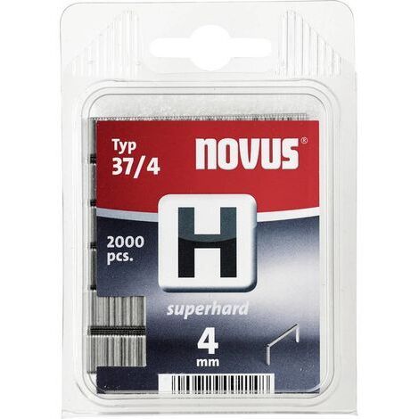 Agrafes à fil fin type 37/4 Novus 2000pces