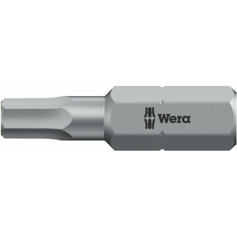 Wera 840/1 Z Set SB SiS Embout 6 pans 4 mm, 5 mm, 6 mm Acier à outils allié, extra-rigide D 6.3 3 pc (1/4)
