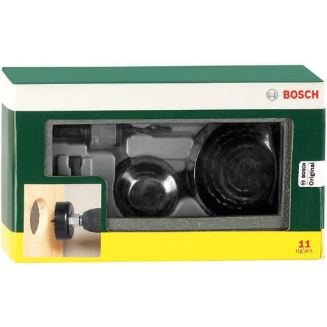 Bosch Coffret 8 Scies cloches Bois et Plâtre Ø22-25-29-35-38-44-51-68mm