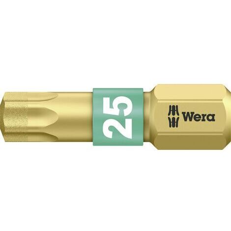 Embout Torx T 25 Wera 05 066106 001 Acier à outils allié, revêtement diamanté Forme (embouts): D 6.3 1 pc(s) C52802 (1/3)