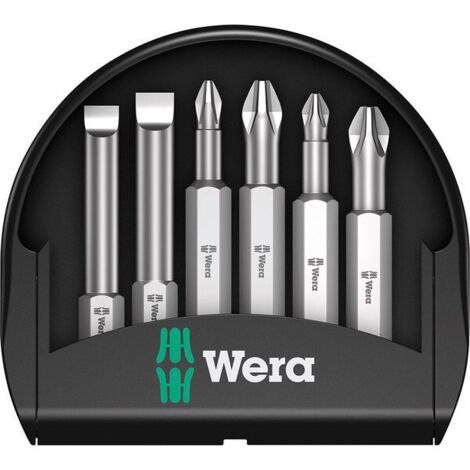 Wera Mini-Check, 50 mm 05056474001 Jeu d'embouts 6 pièces vis à fente, cruciforme Phillips, vis Pozi (1/5)