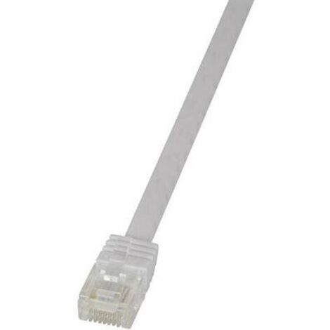 Câble réseau LogiLink CAT 6 U/UTP 1 m blanc - CF2031U - [1x RJ45 mâle - 1x RJ45 mâle] V965411 (1/2)