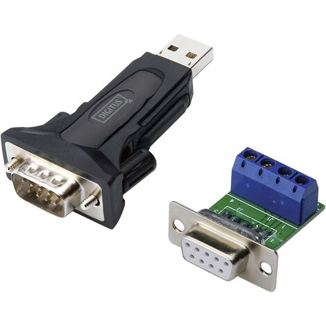 Adaptateur USB 2.0, série Digitus DA-70157 - [1x USB 2.0 type A mâle - 1x RS485 mâle] - 0.80 m - bla (1/5)