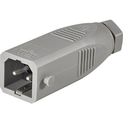 Connecteur d'alimentation série (connecteur réseau) STAS Hirschmann STAS 2 930620106-1 mâle, droit Nombre total de pôles: 2 + PE 16 A gris 1 pc(s) Q441641 (1/4)