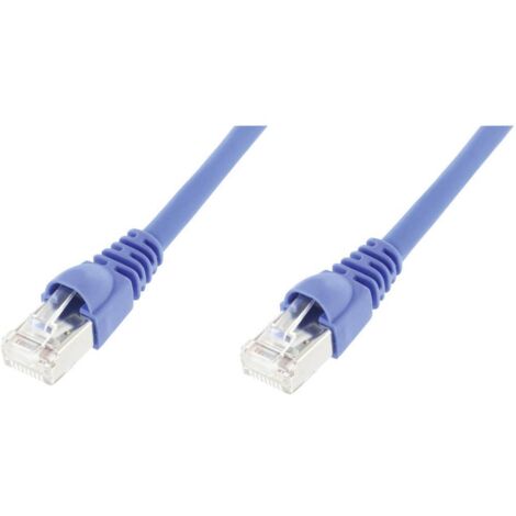 Câble de raccordement réseau informatique RJ45 Telegärtner 100008465 CAT 6a S/FTP bleu 3.00 m (1/4)
