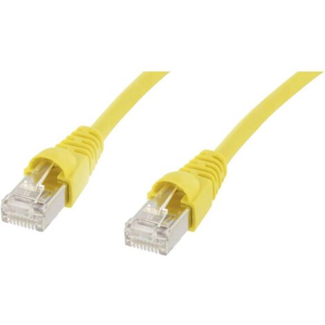 Câble de raccordement réseau informatique RJ45 Telegärtner 100007977 CAT 6a S/FTP jaune 1.00 m Q032511 (1/4)