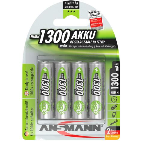 Pile rechargeable LR6 (AA) NiMH Ansmann DECT maxE HR06 800 mAh 1.2