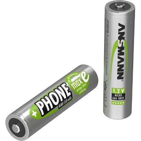 Pile rechargeable LR3 (AAA) NiMH 1.2 V Ansmann 5035523 550 mAh 2 pc(s)
