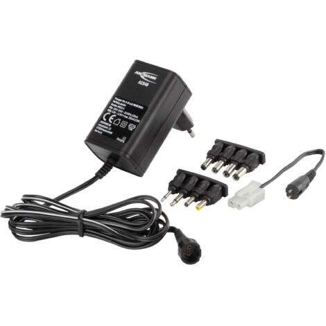 Ansmann – Chargeur de batterie pour 4 à 8 batteries NiMH/NiCd – Tension 9,6V – Courant 0,35A – Indicateur LED – Charge d'entretien automatique - ACS48 (1/7)