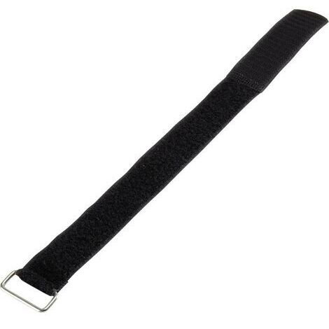 Basetech 98001c379 Bande auto-agrippante avec boucle partie velours et partie agrippante (L x l) 600 mm x 30 mm noir 1 pc(s) Y807941