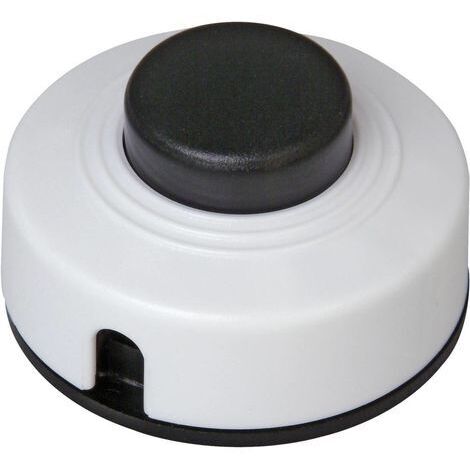 Interrupteur à pédale Kopp 191801088 avec décharge de traction noir, blanc 1 x Off/On 2 A 1 pc(s) (1/2)