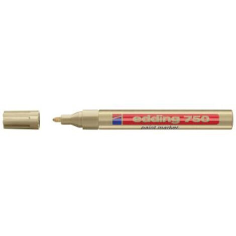 Edding – Marqueur de peinture permanent 2-4 mm – Encre faible odeur – Résistant à la chaleur jusqu'à 400 °C – Pour métal, verre et plastique