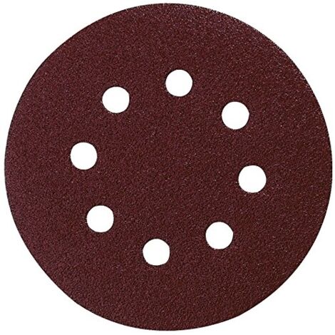 Makita – Disque abrasif excentrique 125 mm grain 80 – 10 pièces pour ponçage bois et métal – Système Velcro – P43555