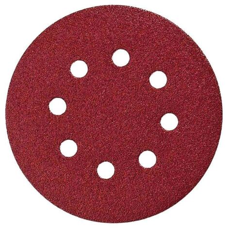 Makita – Lot de 10 disques abrasifs Ø 125 mm grain 60 – Auto-agrippants avec 8 trous – Pour ponçage bois, plastique et métaux