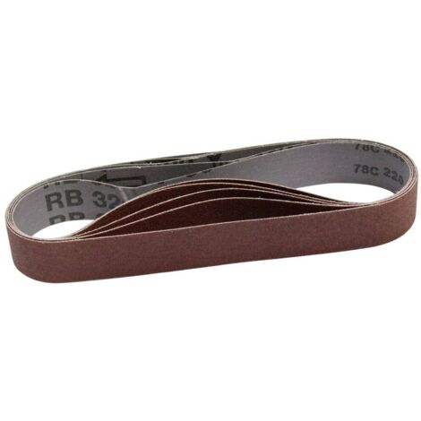 Bande abrasive Makita 30x533 mm grain 80 P-00103 5 pièces