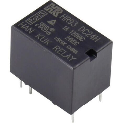 HR93-DC05H Relais pour circuits imprimés 5 V/DC 2 A 1 inverseur (RT) 1 pc(s) S545361 (1/2)