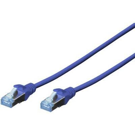 Digitus DK-1532-005/B RJ45 Câble réseau, câble patch CAT 5e SF/UTP 0.50 m bleu torsadé par paire 1 pc(s) S134951 (1/2)