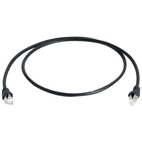 Câble de raccordement réseau informatique RJ45 Telegärtner 100008467 CAT 6a S/FTP noir 3.00 m S371751 (1/2)