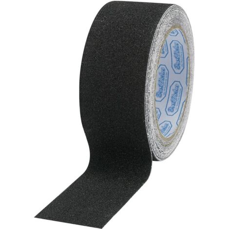 Toolcraft – Bande antidérapante 1563968 5 m x 50 mm – PVC noir pour escaliers et rampes – Résistante aux températures de +10 à +40 °C – 1 pc(s)