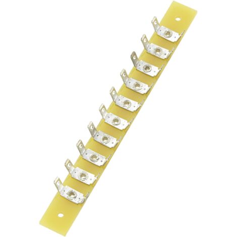 Barrette à souder simple rangée TRU COMPONENTS 530667 Nbr total de pôles 10 Epoxy (L x l x H) 100 x 10 x 1.6 mm 1 pc(s) S492221