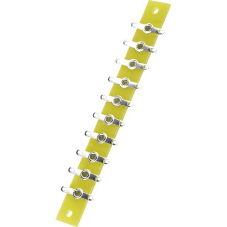 Barrette à souder simple rangée TRU COMPONENTS 1572090 Nbr total de pôles 10 Epoxy (L x l x H) 120 x 12 x 1.6 mm 1 pc(s) S457071