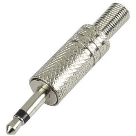 Jack 3.5 mm mâle, droit TRU COMPONENTS 1572331 Nombre de pôles: 2 mono argent 1 pc(s) S452291 (1/2)