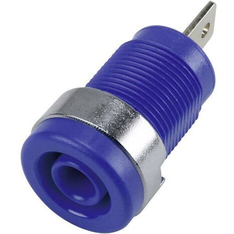 Douille banane de sécurité, montage vertical Ø 4 mm bleu 1 pcs. S452111 (1/3)