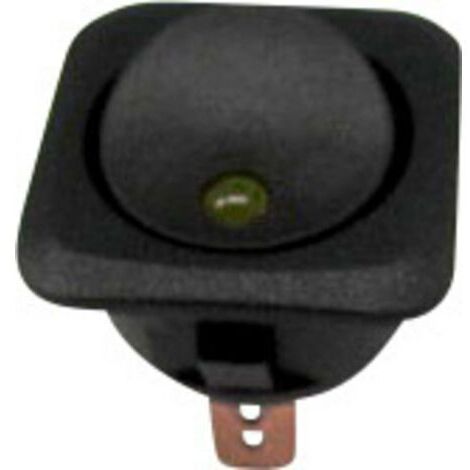 Interrupteur à bascule pour l'automobile TRU COMPONENTS TC-R13-203L-SQ YELLOW 1587565 12 V/DC 25 A 1 x Off/On à accrochage 1 pc(s) S643831