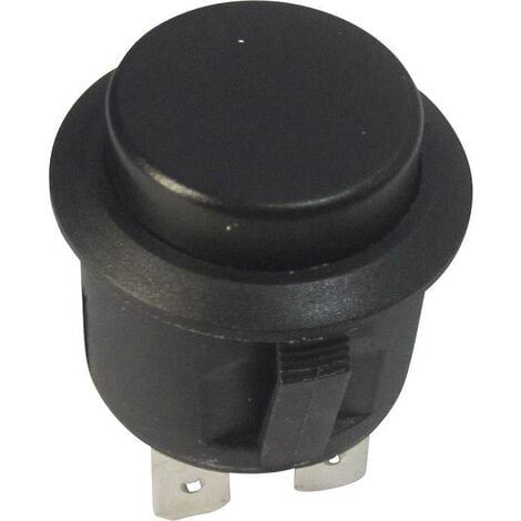 Bouton-poussoir TRU COMPONENTS TC-R13-527A-02BK 1587757 250 V/AC 6 A 1 x Off/(On) à rappel 1 pc(s) S644341