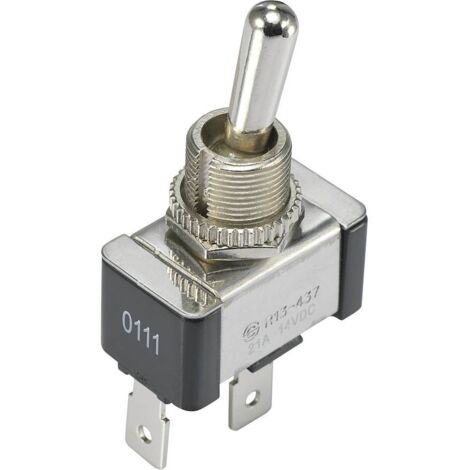 Interrupteur à levier 1 x Off/On TRU COMPONENTS TC-R13-437A1-01B 1588032 14 V/DC 21 A à accrochage 1 pc(s) S667251 (1/2)
